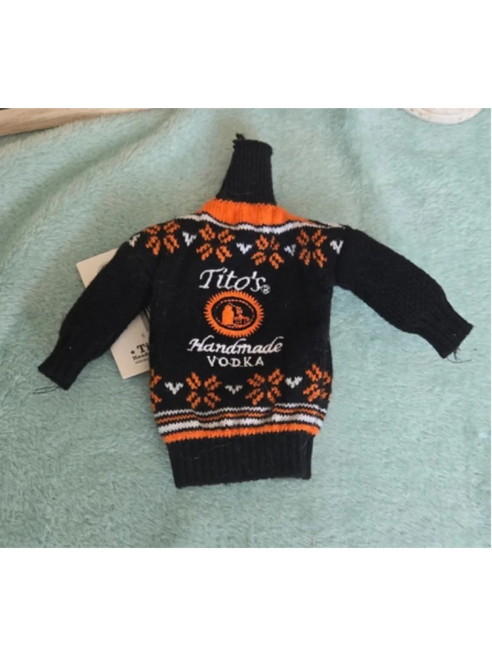 2017 Tito’s Handmade Vodka Bottle Sweater Cozy NWT